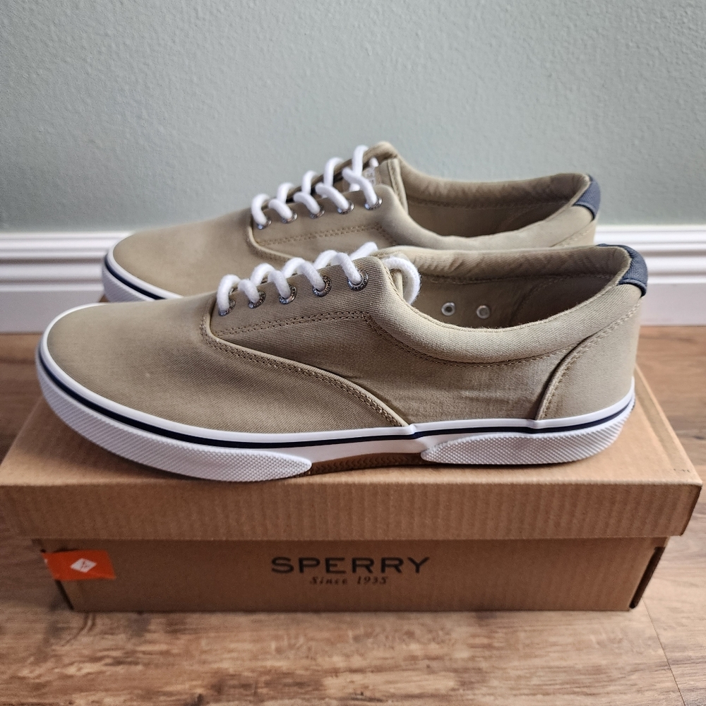 ❗️NWT❗️Sperry Men's Halyard CVO Khaki Seaker Size 12 - Picture 6 of 13